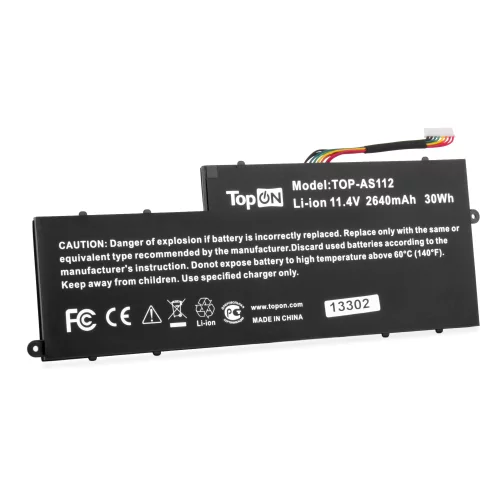Аккумулятор для ноутбука Acer Aspire V5-122P, E3-112 11.4V 2640mAh PN: AC13C34 (TOP-AS112)