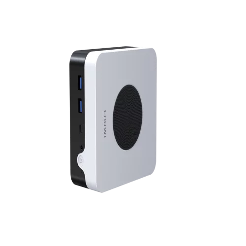 Компьютер Chuwi LarkBox X N-series (CWI556H) Компьютер/ Chuwi LarkBox X Intel N-series N100(0.8Ghz)/12288Mb/512SSDGb/Int:Intel UHD Graphics/BT/WiFi/war 1y/0.4kg/Grey+White/Win11Home + USB2.0*2/USB3.2*2/Type-C*1/HDMI*1/DP*1/RJ45*2/WIFI6,BT5.2/bracket (CWI556H)