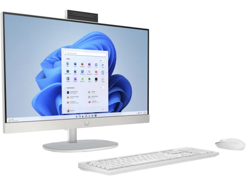 Моноблок HP 24-cr0077ci 23.8 Full HD i7 1355U (1.7) 16Gb SSD512Gb Iris Xe без ОС GbitEth WiFi BT 90W клавиатура мышь Cam белый 1920x1080 (B85NZEA) фото 2