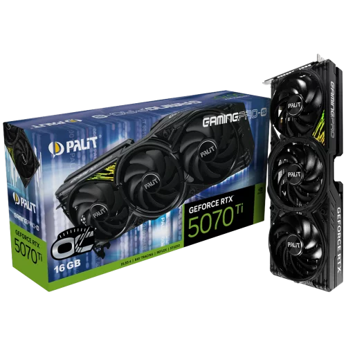 Видеокарта PCIE16 RTX5070TI 16GB PA-RTX5070Ti GAMINGPRO-S OC 16GB PALIT (NE7507TS19T2-GB2031U)