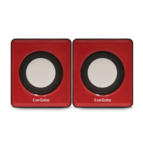Exegate EX289920RUS Акустическая система 2.0 ExeGate Disco 140 Red (питание USB, 2х3Вт (6Вт RMS), 100-20000Гц, красный) фото 3