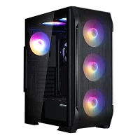 корпус ZALMAN N7 PLUS V2, ATX, BLACK, WINDOW, 1xCombo (3.5” or 2.5”), 1 x 3.5”, 3 x 2.5”, 2xUSB2.0, 1xUSB3.0, FRONT 3x120mm RGB, REAR 1x120mm RGB, TOP 2x120mm RGB, SIDE 1x120mm