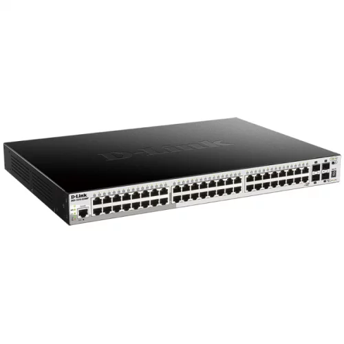 Сетевой коммутатор/ DGS-1510-52XMP SmartPro L2+ Stackable Switch 48x1000Base-T PoE, 4x10GBase-X SFP+, PoE Budget 370W (740W with DPS-700), CLI, RJ45 Console, RPS (DGS-1510-52XMP/A1A) фото 2
