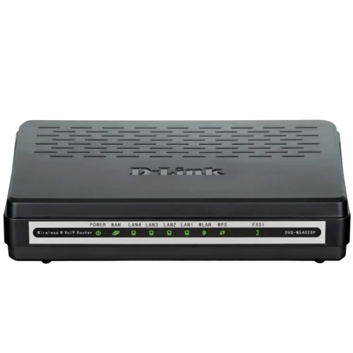Шлюз VoIP/ 1-ports FXS RJ-11 ports,1 x 10/ 100 port (WAN), 4 10/ 100 (LAN) Wireless Internet Router with VoIP Gateway (DVG-N5402SP/1S/C1A)