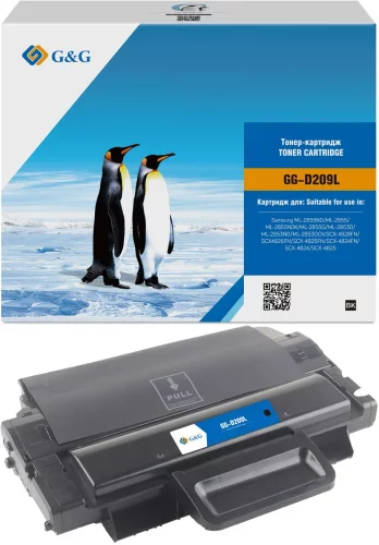 Картридж лазерный G&G GG-D209L черный (5000стр.) для Samsung ML-2855ND, SCX-4824FN/ 4825FN/ 4826FN/ 4828FN
