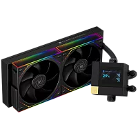 Система жидкостного охлаждения/ Water Cooling System Thermalright Core Matrix 240 Vision (240mm, LED, Black, ARGB/ Fans: 2x120mm, 68.9CFM, 28.2dBA, 2000RPM/ Pump height 64.4mm, Rad thickness 27mm/ S: (C-MATRIX-VISION-BL-240-ARGB)