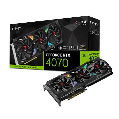 RTX4070 12GB XLR8 Gaming VERTO EPIC-X RGB Overclocked 3FAN DLS GDDR6X 192-bit DPx3 HDMI RTL (VCG407012TFXXPB1-O)