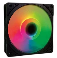 Кулер для корпуса/ Case Cooler Scythe Wonder Tornado 120 ARGB (120x120x26mm, 4-pin PWM, ARGB, 75.17CFM, 35.57dBA, 2500RPM, Black) (WT1225FD25AR-P)