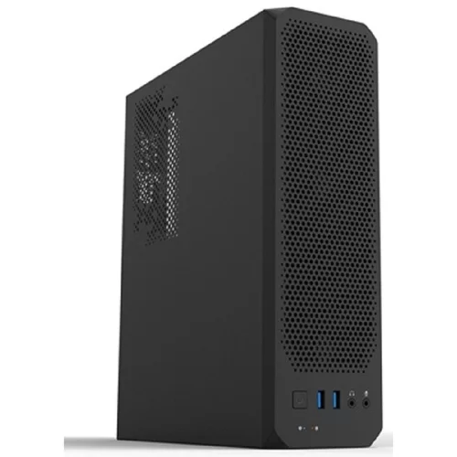 Корпус с блоком питания 230W/ Case Foxline FL-1004-TFX230B-85 mATX case, black, w/PSU TFX 230W 85+ bronze, w/2xUSB3.0, HDA, w/pwr cord, w/8cm FAN
