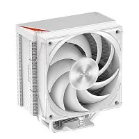Кулер для процессора/ CPU Cooler PCCooler RZ400 V2 WH (230W, 4-pin PWM, 155mm, Al/Cu, 4x6mm, 1x120mm, 86.73CFM, 32dBA, 2200RPM, S: 1851/1700/1200/115X, AM5/AM4, black)
