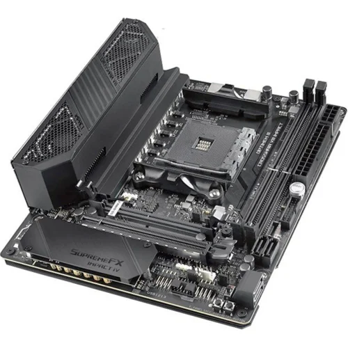 ROG CROSSHAIR VIII IMPACT X570 AM4 mini-DTX 2xDDR4 PCIEx16 2xM.2 GLAN WIFI RTL {6} (90MB11Q0-M0EAY0) фото 4