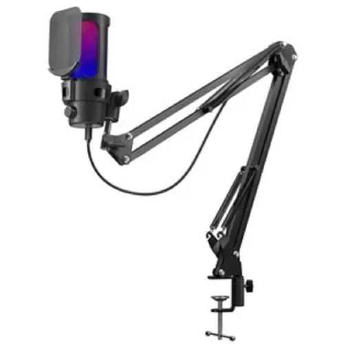 Defender Игровой стрим микрофон Space GMC 550 USB, RGB, стойка, провод 1.8 м_1 (64655)