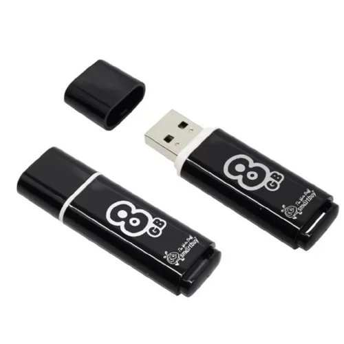 Smartbuy USB Drive 8Gb Glossy series Black SB8GBGS-K