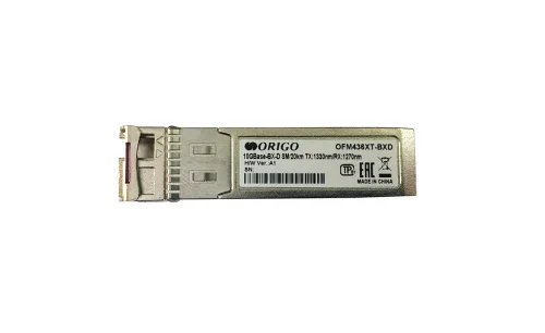 Трансивер/ OFM436XT-BXD/ 20KM WDM SFP+ Transceiver, 10GBase-ER, Simplex LC, TX: 1330nm, RX: 1270nm, Single-mode, 20KM (OFM436XT-BXD/20KM/A1A)