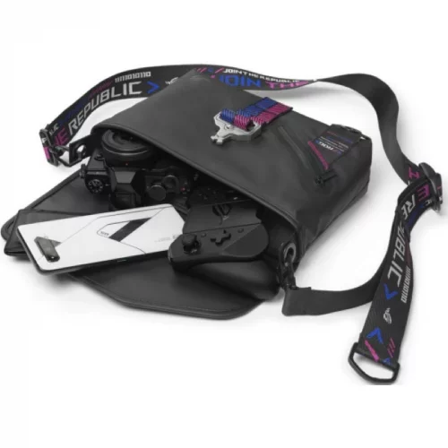 Сумка для ноутбука ASUS ROG SLASH MESSENGER BAG BC3500 15 полиэстер, черный (90XB0750-BME000) фото 2