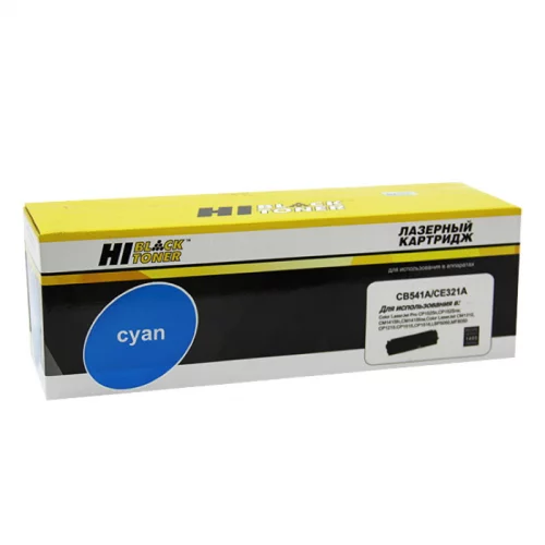 Картридж Hi-Black HB-CB541A/ CE321A, голубой, 1400 страниц, для HP CLJ CM1300/ CM1312/ CP1210/ CP1525,Canon i-SENSYS LBP-5050, MF8050Cn (1500101046)