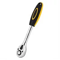 Ключ-трещотка Deli DL2521 1/2" длина 255мм, 45 зубьев, шестерня Cr-Mo, быстросъемная