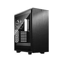 Корпус ПК без блока питания/ Case Fractal Design Define 7 Compact TG Light Tint, Midi-Tower, 1x120mm + 1x140mm, 2xUSB-A 2.0 + 2xUSB-A 3.2 + 1xUSB 3.2 Type-C ATX, mATX, mITX Black (FD-C-DEF7C-03)