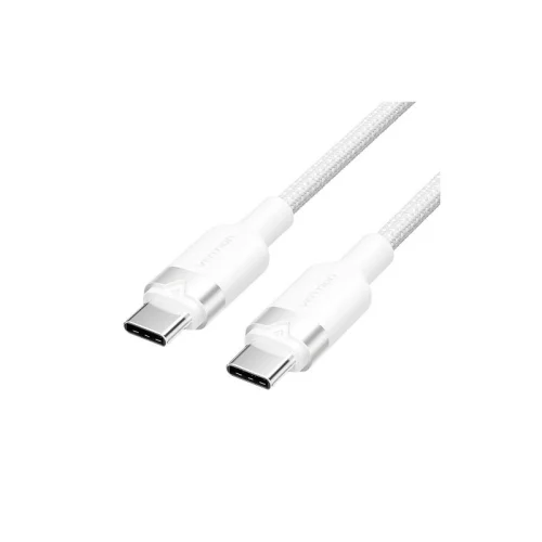 Кабель Vention USB 2.0 CM/CM - 1м. Белый 3А PD60W (TRDWF)