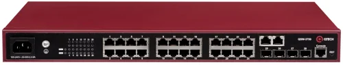Коммутатор QTech QSW-3750-28T-POE-AC-R QSW-3750-28T-POE-АС-R (L2+) 24x1Гбит/ с 4SFP 370W управляемый