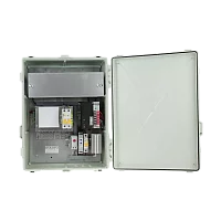 Уличный коммутатор OSNOVO SW-60812/WU Уличный PoE коммутатор на 11 портов с термостабилизацией и резервным питанием (АКБ - 7Ач). Порты: 6 x FE (10/100Base-T) с PoE (до 30W) + 2 x FE (10/100Base-T) с PoE (до 60W) + 1 x G