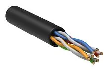 Кабель информационный ITK LC3-C5E04-139-100 кат.5E U/ UTP 4X2X24AWG LDPE внешний 100м черный