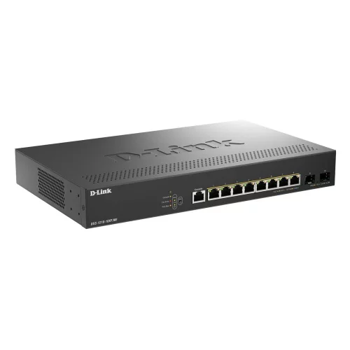 Коммутатор D-Link DGS-1210-10XP/ME/C1A (L2) 8x1Гбит/с 2SFP+ 8PoE+ 240W управляемый