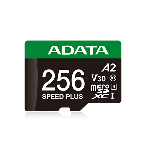 Флеш карта microSD A-DATA 256GB microSDXC Class 10 UHS-I U3 V30 A2 180/ 160 MB/ s (SD адаптер) (UD256GUI3V30A2SP-RA1)