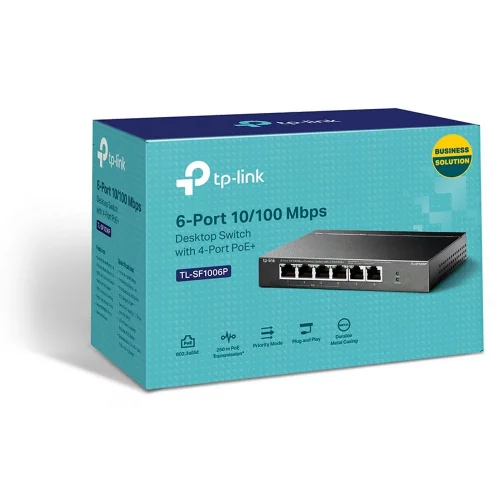 Коммутатор TP-Link TL-SF1006P (TL-SF1006P) фото 3