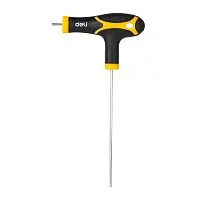 Набор шестигранных ключей с шаром с рукоятью Deli DL233208 8 шт размеры 2x75 мм/2,5x75 мм/3x100 мм/4x100 мм/5x150 мм/6x150 мм/8x200 мм/10x200 мм