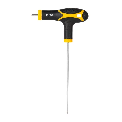 Набор шестигранных ключей с шаром с рукоятью Deli DL233208 8 шт размеры 2x75 мм/2,5x75 мм/3x100 мм/4x100 мм/5x150 мм/6x150 мм/8x200 мм/10x200 мм