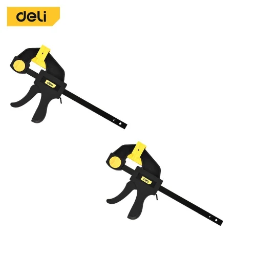 Струбцина (2 шт) пистолетная быстрозажимная Deli DL110106-2S