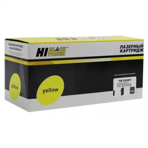 Тонер-картридж Hi-Black HB-TK-5240Y Y, 3K (для Kyocera P5026cdn/ M5526cdn) (4100603147)