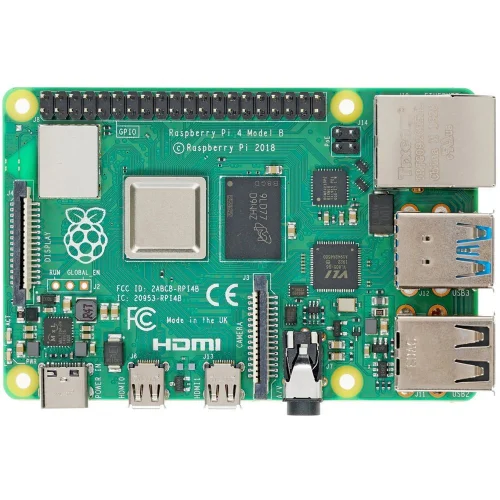 Одноплатный компьютер Raspberry Pi 4 Model B (RA545) Retail, 4GB RAM, Broadcom BCM2711 Quad core Cortex-A72 (ARM v8) 64-bit SoC @ 1.5GHz CPU, WiFi, Bluetooth, 40-pin GPIO, 2x USB 3.0, 2xUSB 2.0,2x mi (RASPBERRY PI 4 MODEL B 4GB RAM)