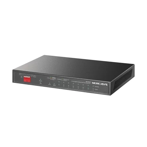Коммутатор Mercusys MS110GMP (L2) 10x1Гбит/с 8PoE+ 111W неуправляемый