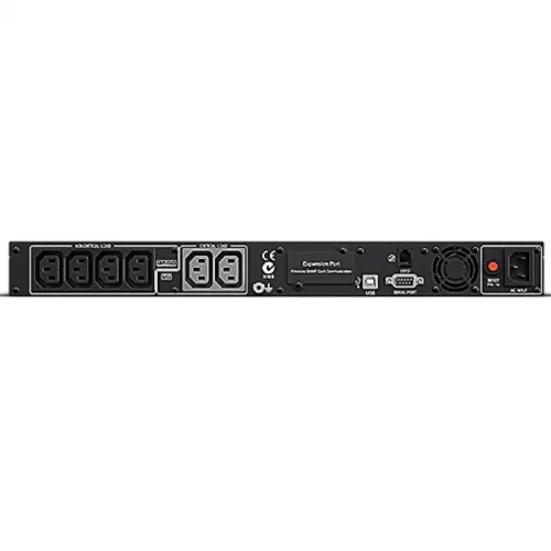 ИБП CyberPower PR1000ELCDRT1U, Rackmount, Rackmount, Line-Interactive, 1000VA/800W, 6 IEC-320 С13 розеток, USB&Serial, SNMPslot, LCD дисплей, Black, 0.6х0.55х0.15м., 24.4кг./ UPS Line-Interactive CyberPower PR1000ELCDRT1U 1000VA/800W USB/RS-232/EPO/SNMPsl фото 3