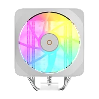 Кулер для процессора Ocypus Delta A40 EX WH Digital, 120mm ARGB FAN, Top Display Panel, 4 HEAT PIPES, 4-PIN PWM, 500-1800 RPM, 29DBA, HYDRO BEARING, LGA115X/1200/1700/18XX, AM4/AM5