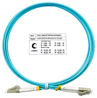 Cabeus FOP-50-LC-LC-1.5m Шнур оптический duplex LC-LC 50/ 125 mm OM3 1,5м LSZH (FOP-50-LC-LC-1,5M)