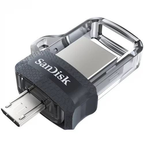 Флеш накопитель 64GB SanDisk Ultra Dual Drive m3.0 USB 3.2 gen1/micro USB (SDDD3-064G-G46) фото 3