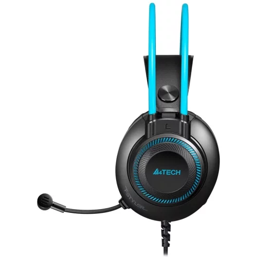 Гарнитура A4Tech Fstyler FH200U USB серая/ синяя (FH200U BLUE) фото 2