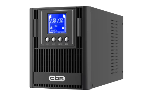 ИБП CBR ESSENCE ESN-1000 [Online 1000 VA / 1000 W, Tower, 3 x EURO, LCD, HID-USB, RS232, EPO, SNMP slot] (ESN-1KT-3F-LCHERSC)