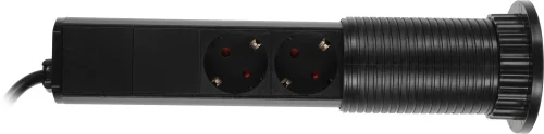 Сетевой разветвитель Premier 3R USB 1.8м (3 розетки) черный (коробка) (PX/BL-VRT-3R-2USB-BLK) фото 2