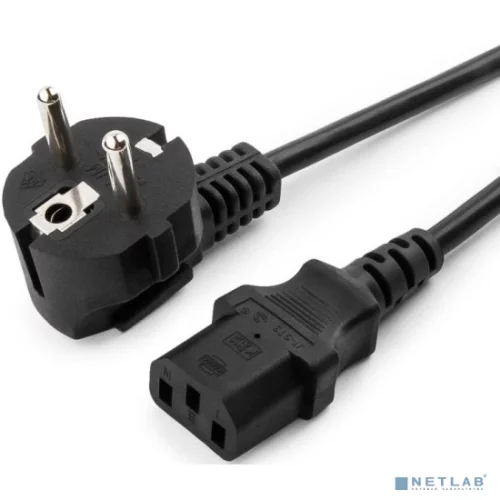 Filum Кабель питания CEE 7/ 7- С13, 3х0.75мм, 220В, 10A, чёрный, 0.6м (FL-PC10-EU-C13-0.6M)