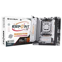 Материнская плата Maxsun MS-eSport B850ITX WIFI ICE B850, AM5, 2*DDR5, 1*PCIEx16, 1*PCIEx1, 2*M.2, 6*USB3.2Gen1, 4*USB2.0, 2*SATA3.0, 2.5G, DP, HDMI, Mini-ITX, RTL (6940709661765)