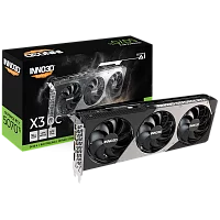 Видеокарта INNO3D RTX 5070 Ti X3 OC/ / RTX5070Ti, HDMI, DP*3, 16G,D7 (N507T3-16D7X-176068N)