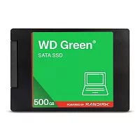 Накопитель SSD WD 500Gb Green (2.5", SATA-III, R/W 545/510MB/s, MTTF 2000000 hrs) (WDS500G5G0A)