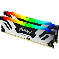 Память оперативная/ Kingston 32GB 6400MT/s DDR5 CL32 DIMM (Kit of 2) FURY Renegade RGB XMP (KF564C32RSAK2-32)