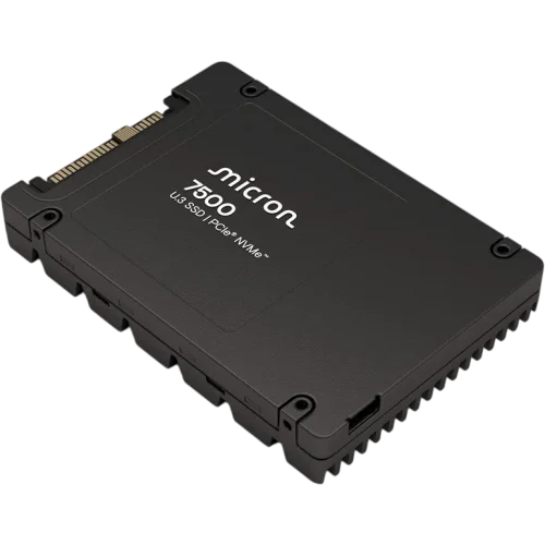 Твердотельный накопитель/ Micron SSD 7500 PRO, 3840GB, U.3(2.5 15mm), NVMe, PCIe 4.0 x4, 3D TLC, R/ W 6800/ 5300MB/ s, IOPs 1 100 000/ 180 000, TBW 7008, DWPD 1 (12 мес.) (MTFDKCC3T8TGP-1BK1DABYYT)