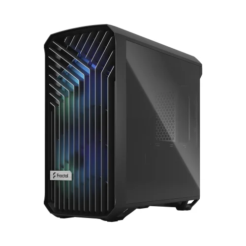 Корпус ПК без блока питания/ Case Fractal Design Torrent Compact RGB TG Light Tint, Midi-Tower, 2x180mm RGB, 2xUSB-A 3.2 + 1xUSB 3.2 Type-C E-ATX, SSI-CEB, ATX, mATX, mITX Black (FD-C-TOR1C-02) фото 3
