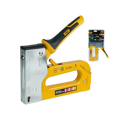 Мебельный степлер усиленный Deli DL1315Z 3-в-1